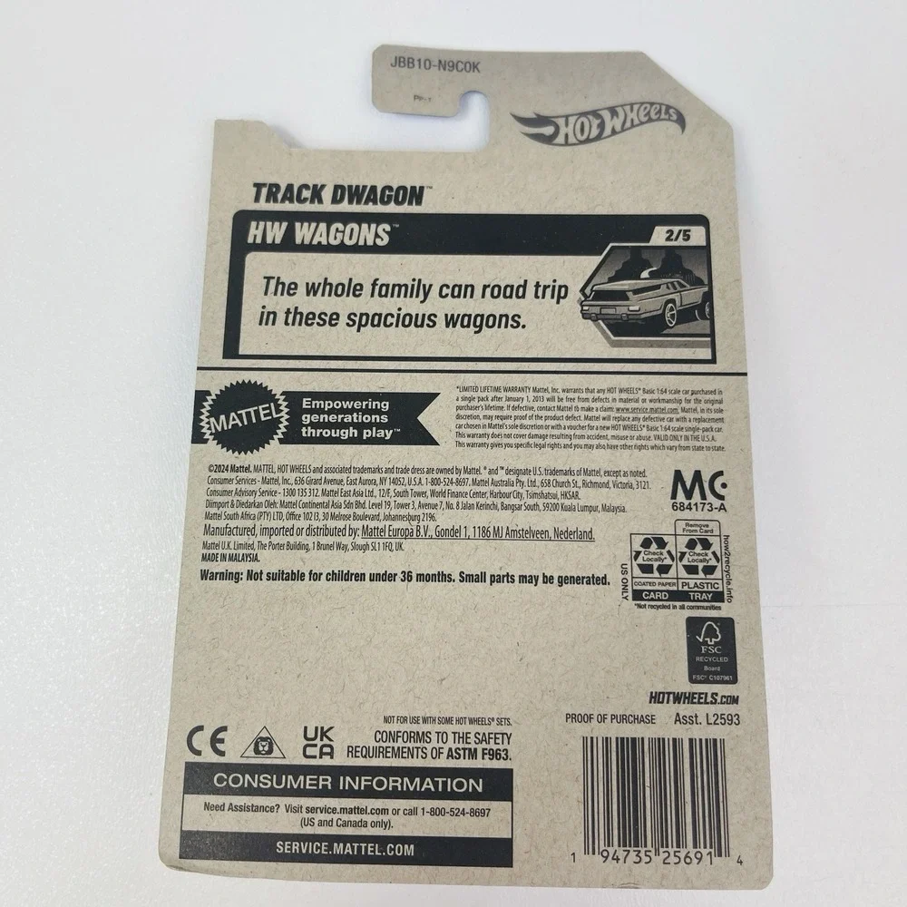 Hot Wheels Track Dwagon 184/250 Diecast Car White Netflix Lets Race 2023 Mode